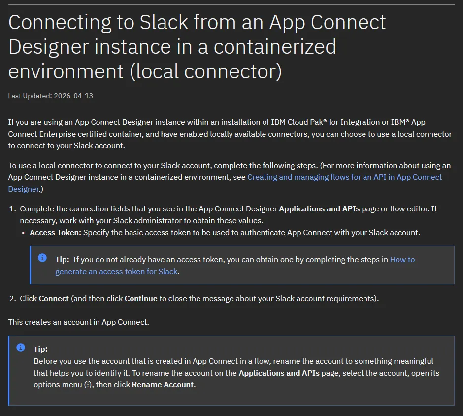 IBM doc, POST to oauth.access